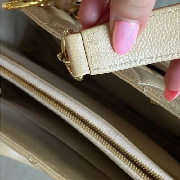 Chanel classic beige caviar grand shopping tote GST shoulder bag - Picture 11 of 13